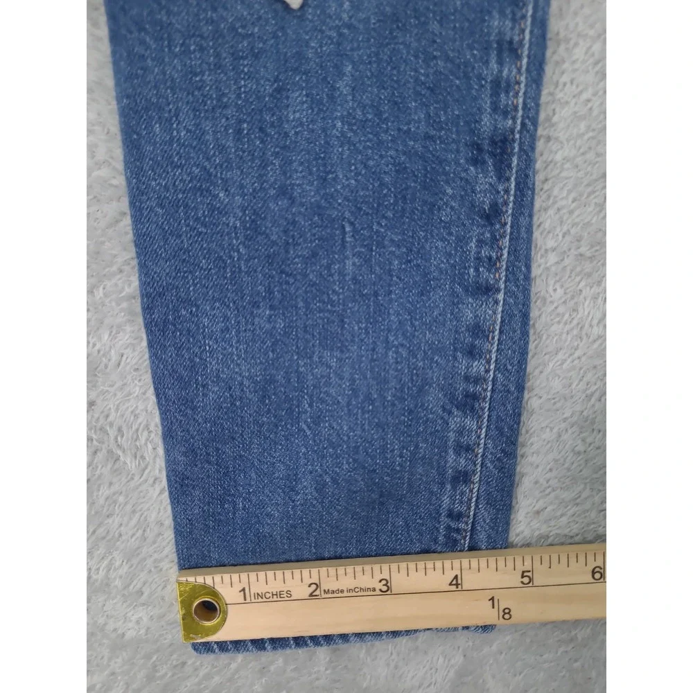 Polo Ralph Lauren Girls The Astor Slim Boyfriend Patchwork Denim Jeans - Size 7‎